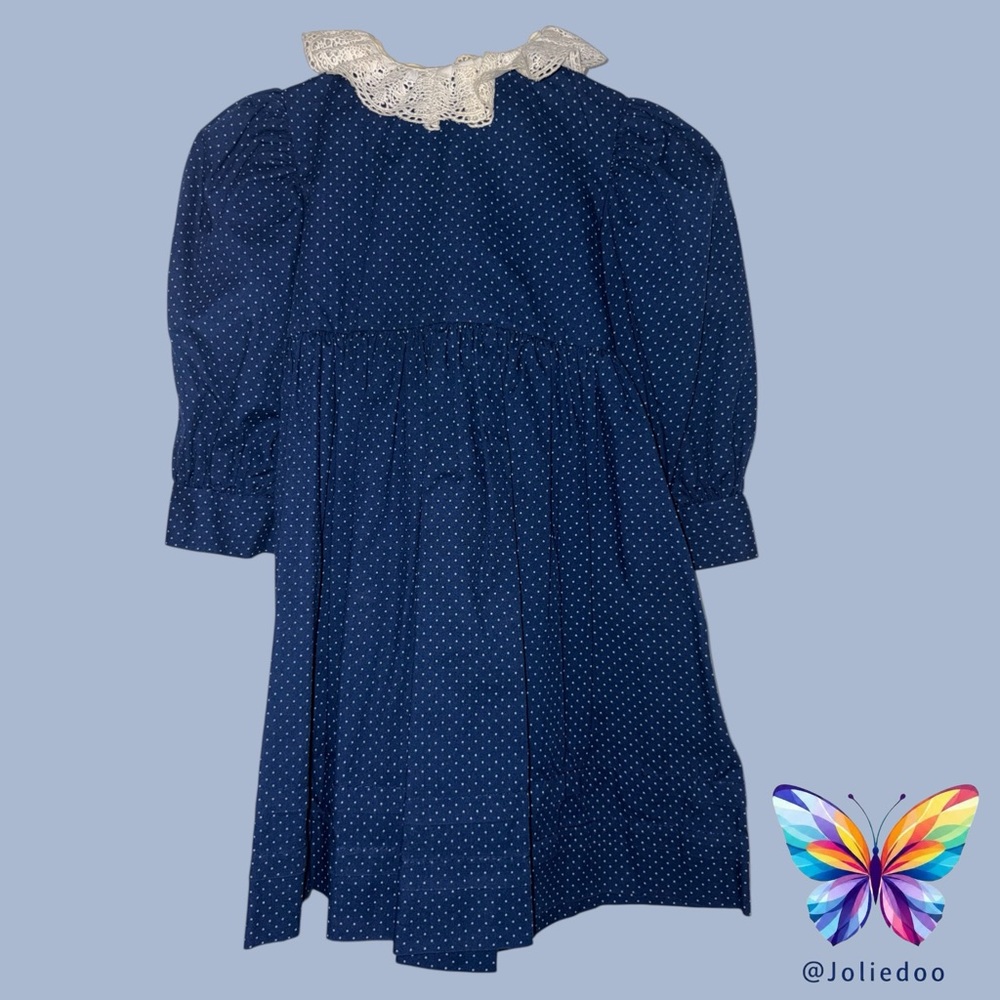 Elegant Navy Blue Kids Formal Dress by Françoise Bouthillier designer